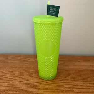 Starbucks Lemongrass Studded Tumbler Venti Glow In The Dark. Halloween 2022 RARE